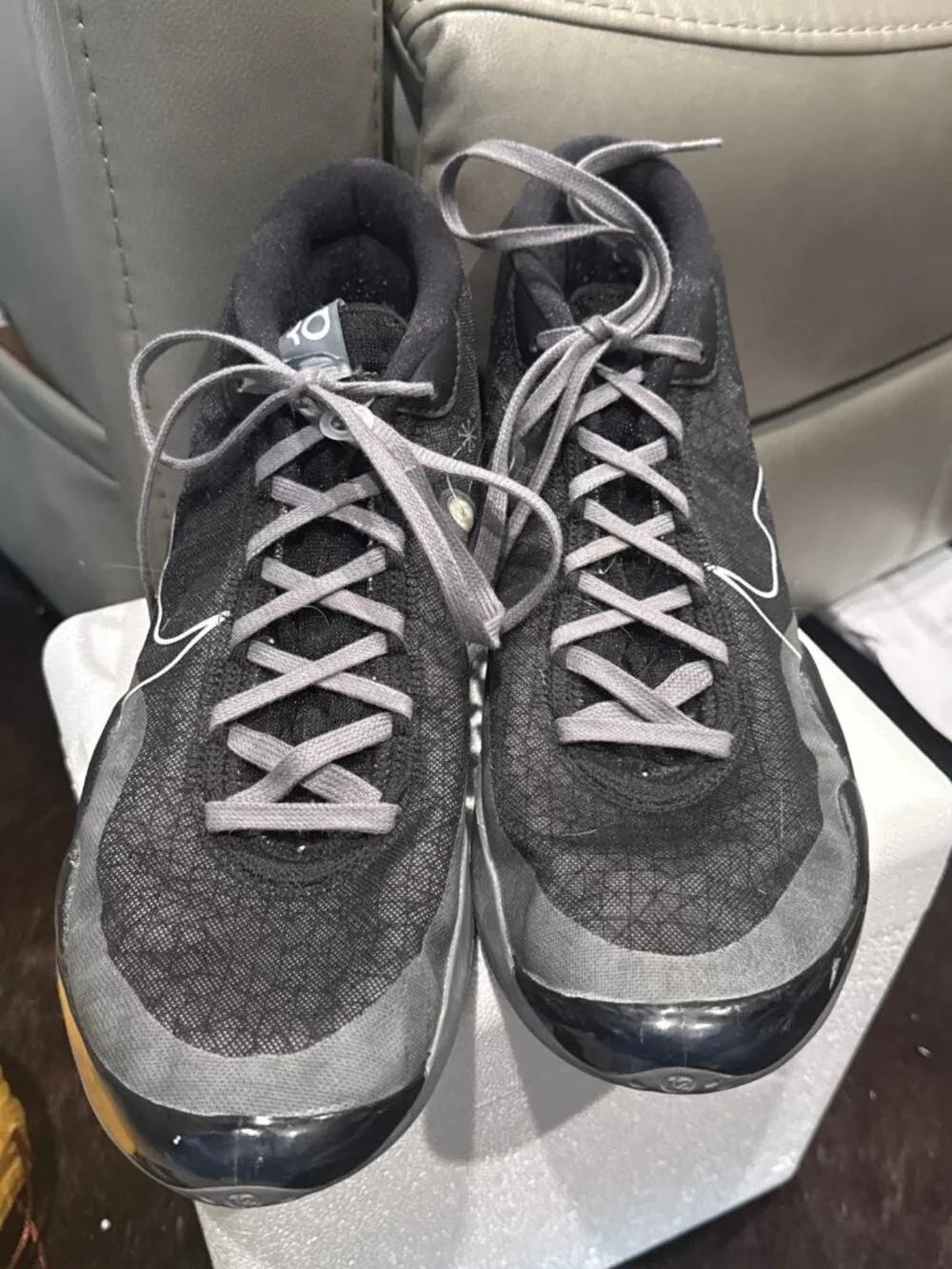Men's Size 13 - Nike Zoom KD12 Black Cement AR4229002